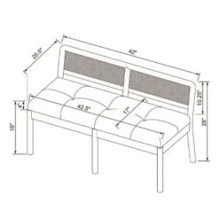 Woodspring Caned Back Bench Dark Walnut/Cream - Threshold™ Designed With Studio McGee 9 Woodspring Caned Back Bench Dark Walnut/Cream - Threshold™ Designed With Studio McGee -Beauty House GUEST 72e83eee 470b 4541 b993 8dc785fc090c
