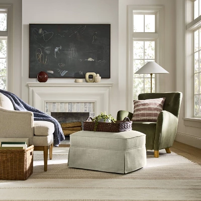 Vivian Park Ottoman - Threshold™ Designed With Studio McGee 1 Vivian Park Ottoman - Threshold™ Designed With Studio McGee