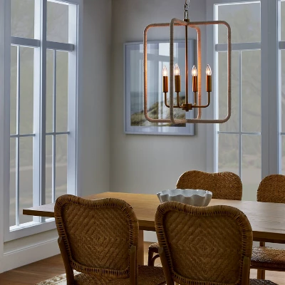 Rattan Lantern Ceiling Pendant Brass - Threshold™ Designed With Studio McGee 2 Rattan Lantern Ceiling Pendant Brass - Threshold™ Designed With Studio McGee - Image 2