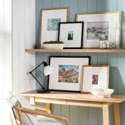 27.26" X 21.26" Matted To 11" X 14" Gallery Frame Art Black - Threshold™ Designed With Studio McGee