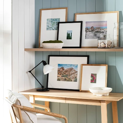 16.26"x16.26" Matted To 4"x6" Gallery Wall Frame Black - Threshold™ Designed With Studio McGee: Modern Square Wall Decor 1 16.26"x16.26" Matted To 4"x6" Gallery Wall Frame Black - Threshold™ Designed With Studio McGee: Modern Square Wall Decor