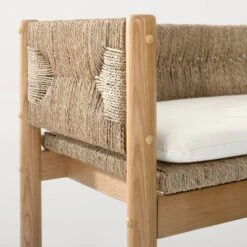 Elden Wood Bench With Woven Back And Loose Cushion Seat - Threshold™ Designed With Studio McGee 9 Elden Wood Bench With Woven Back And Loose Cushion Seat - Threshold™ Designed With Studio McGee -Beauty House GUEST 80c860d6 fb10 4439 978d 5bcb29b2d57b 1