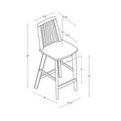 Linden Modified Windsor Wood Counter Height Barstool - Threshold™ Designed With Studio McGee 11 Linden Modified Windsor Wood Counter Height Barstool - Threshold™ Designed With Studio McGee -Beauty House GUEST 83440ad4 363c 45f5 885d 6fc3fbd62724