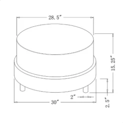 Wilmington Upholstered Round Ottoman - Threshold™ Designed With Studio McGee -Beauty House GUEST 834de9b5 6ce7 482e 82eb f74173a78d4c