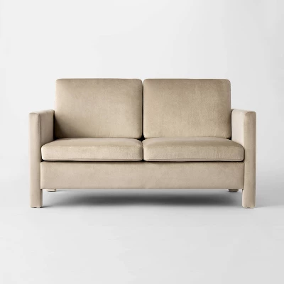 Bellfield Fully Upholstered Loveseat Tan - Threshold™ Designed With Studio McGee 2 Bellfield Fully Upholstered Loveseat Tan - Threshold™ Designed With Studio McGee - Image 2