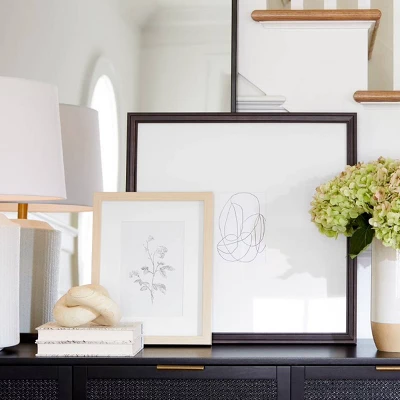 21.49" X 21.49" Matted To 5" X 7" Gallery Single Image Frame Black - Threshold™ Designed With Studio McGee 4 21.49" X 21.49" Matted To 5" X 7" Gallery Single Image Frame Black - Threshold™ Designed With Studio McGee - Image 4