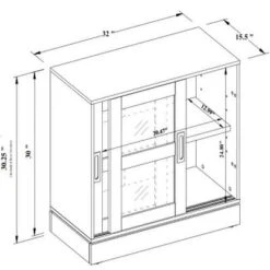 32" Promontory Sliding Glass 2 Door Cabinet - Threshold™ Designed With Studio McGee 17 32" Promontory Sliding Glass 2 Door Cabinet - Threshold™ Designed With Studio McGee -Beauty House GUEST 886a1690 8c08 4bfa 84cf 5fb1b76c3fe4