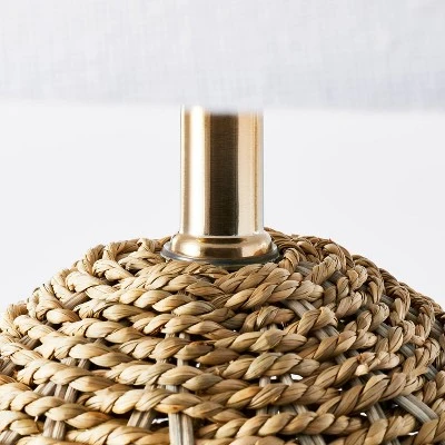 Large Seagrass Table Lamp (Includes LED Light Bulb) Natural - Threshold™ Designed With Studio McGee 4 Large Seagrass Table Lamp (Includes LED Light Bulb) Natural - Threshold™ Designed With Studio McGee - Image 4