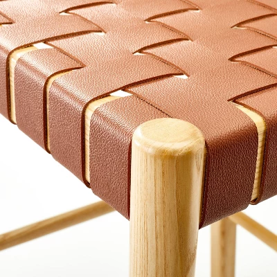 Cliff Haven Solid Wood With Woven Seat Counter Height Barstool - Threshold™ Designed With Studio McGee 4 Cliff Haven Solid Wood With Woven Seat Counter Height Barstool - Threshold™ Designed With Studio McGee - Image 4