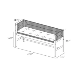 Elden Wood Bench With Woven Back And Loose Cushion Seat - Threshold™ Designed With Studio McGee 13 Elden Wood Bench With Woven Back And Loose Cushion Seat - Threshold™ Designed With Studio McGee -Beauty House GUEST 8f053347 15e4 4064 81c1 72a38bf0a4d6