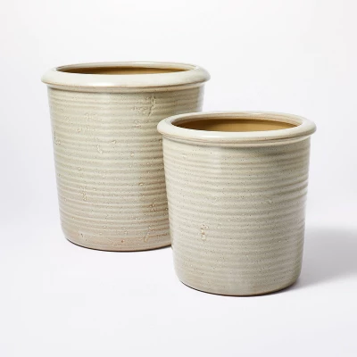 Small Ceramic Reactive Glaze Planter - Threshold™ Designed With Studio McGee 3 Small Ceramic Reactive Glaze Planter - Threshold™ Designed With Studio McGee - Image 3