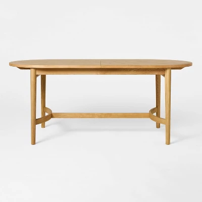 Cardamine Racetrack Dining Table Natural Wood - Threshold™ Designed With Studio McGee 2 Cardamine Racetrack Dining Table Natural Wood - Threshold™ Designed With Studio McGee - Image 2
