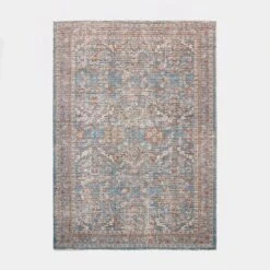 Persian Printed Poly/Wool Handmade Tufted Area Rug Blue/Brown - Threshold™ Designed With Studio McGee -Beauty House GUEST 9636d0bb 1b8d 4417 8e9f c2ed5c5cdbd6