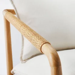 Ventura Upholstered Accent Chair With Wood Frame Natural - Threshold™ Designed With Studio McGee -Beauty House GUEST 98662dff f5db 4a4f 8dae a4b4967b85d1