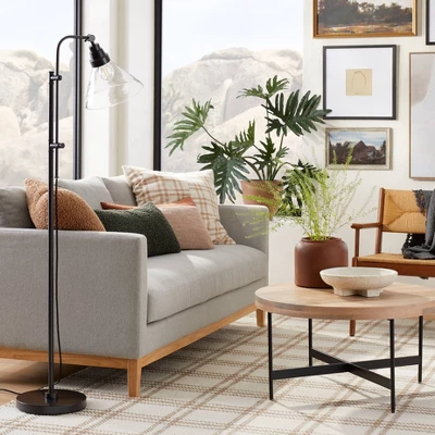 Glass Shepherd Floor Lamp Black - Threshold™ Designed With Studio McGee 1 Glass Shepherd Floor Lamp Black - Threshold™ Designed With Studio McGee