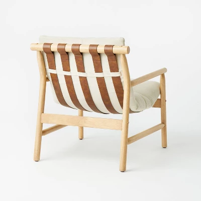 Holly Sling Back Accent Chair Cream/Natural - Threshold™ Designed With Studio McGee Assembly Required 3 Holly Sling Back Accent Chair Cream/Natural - Threshold™ Designed With Studio McGee Assembly Required - Image 3