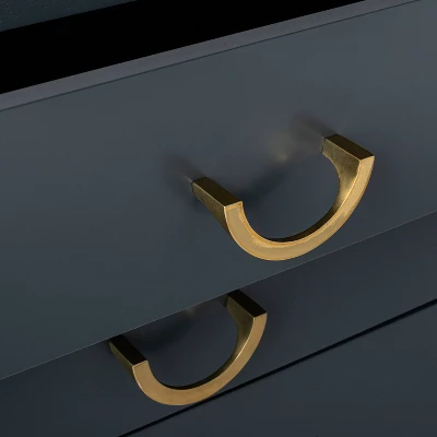 Quail Hill 3 Drawer Nightstand Mount Etna Blue - Threshold™ Designed With Studio McGee 2 Quail Hill 3 Drawer Nightstand Mount Etna Blue - Threshold™ Designed With Studio McGee - Image 2