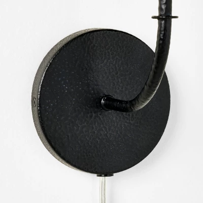 Wall Sconce With Green Pleated Plaid Shade - Threshold™ Designed With Studio McGee: Iron Body, Cotton-Polyester, ETL Listed 3 Wall Sconce With Green Pleated Plaid Shade - Threshold™ Designed With Studio McGee: Iron Body, Cotton-Polyester, ETL Listed - Image 3