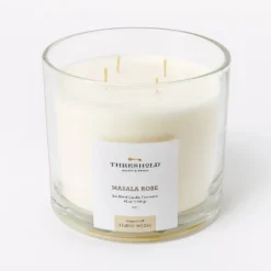 Clear Glass Masala Rose Candle White - Threshold™ Designed With Studio McGee 11 Clear Glass Masala Rose Candle White - Threshold™ Designed With Studio McGee -Beauty House GUEST a428fcef ae40 495d b3e2 43ba30c44f06