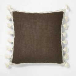 Woven Frame Square Throw Pillow With Side Tassels - Threshold™ Designed With Studio McGee 9 Woven Frame Square Throw Pillow With Side Tassels - Threshold™ Designed With Studio McGee -Beauty House GUEST a8365913 19e8 419f a2c5 db9cc4be5f56