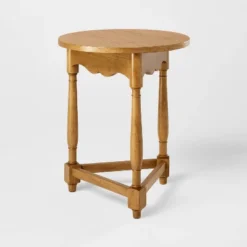 Scalloped Accent Table Light Oak - Threshold™ Designed With Studio McGee -Beauty House GUEST ab0a21dd 471d 45e9 86bd 865a97242bae