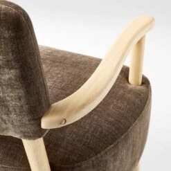 Corallina Upholstered Wooden Accent Chair Brown - Threshold™ Designed With Studio McGee -Beauty House GUEST ac425caa eb21 4d8c 8995 284526e2ed49