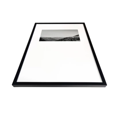 18" X 24" B&W Layered Landscape Weighted Mat Framed Wall Print - Threshold™ Designed With Studio McGee 1 18" X 24" B&W Layered Landscape Weighted Mat Framed Wall Print - Threshold™ Designed With Studio McGee