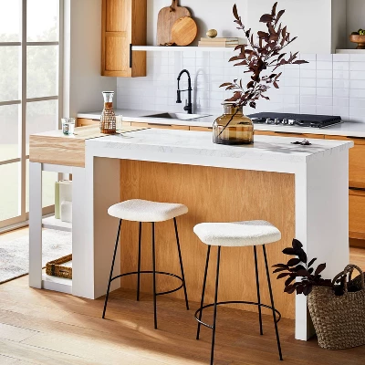 Clarkston Metal Counter Height Barstool With Upholstered Seat - Threshold™ Designed With Studio McGee 1 Clarkston Metal Counter Height Barstool With Upholstered Seat - Threshold™ Designed With Studio McGee