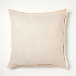 Oversized Reversible Linen Square Throw Pillow With Frayed Edges - Threshold™ Designed With Studio McGee -Beauty House GUEST b24eae29 d0b8 4a56 a4ef 09c04c3955b4