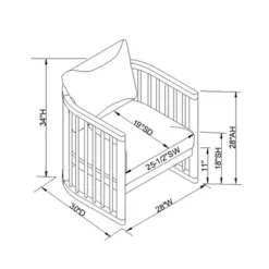 Richfield Barrel Spindle Back Accent Chair Cream/Natural - Threshold™ Designed With Studio McGee 11 Richfield Barrel Spindle Back Accent Chair Cream/Natural - Threshold™ Designed With Studio McGee -Beauty House GUEST bbb41ede da8a 4504 8108 f181a183083e