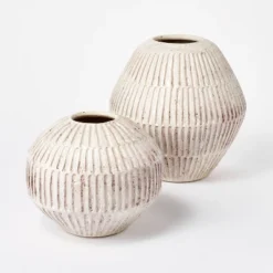 Small Carved Cream Vase - Threshold™ Designed With Studio McGee -Beauty House GUEST bf468da8 6a4d 4db6 9500 708e4ce7b4b5