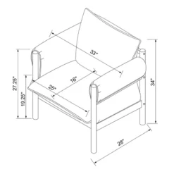 Arbon Wood Dowel Accent Chair With Cushion Arms - Threshold™ Designed With Studio McGee 11 Arbon Wood Dowel Accent Chair With Cushion Arms - Threshold™ Designed With Studio McGee -Beauty House GUEST c429d501 6755 4c8a 864f afd6717b29db