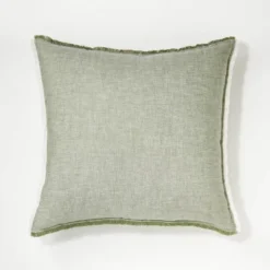 Oversized Reversible Linen Square Throw Pillow With Frayed Edges - Threshold™ Designed With Studio McGee -Beauty House GUEST c59c1768 fd6d 4d82 b66e 9c30a01bb949