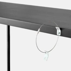 Metal And Rush Weave Top Console Table Black - Threshold™ Designed With Studio McGee: Mahogany Frame, Square Entryway Table -Beauty House GUEST c8e6a554 484f 41f0 96f9 94f30e84c876