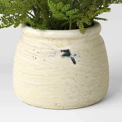 Artificial Small Fern In Cement Pot Green - Threshold™ Designed With Studio McGee 3 Artificial Small Fern In Cement Pot Green - Threshold™ Designed With Studio McGee - Image 3