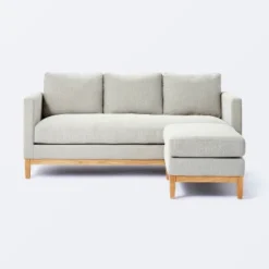 Woodland Hills Wood Base Sofa Light Gray - Threshold™ Designed With Studio McGee -Beauty House GUEST ccca059c 0892 4548 9413 b055d1449dad