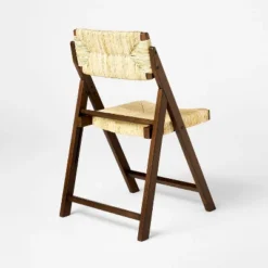 Set Of 2 Folding Woven Dining Chairs Dark Brown - Threshold™ Designed With Studio McGee -Beauty House GUEST d28d0da3 1b85 434a be52 ca61dd9fffe8