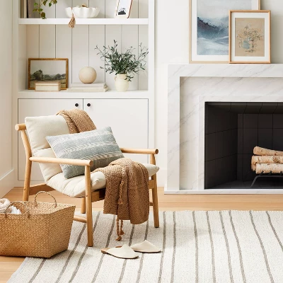 Holly Sling Back Accent Chair Cream/Natural - Threshold™ Designed With Studio McGee 1 Holly Sling Back Accent Chair Cream/Natural - Threshold™ Designed With Studio McGee