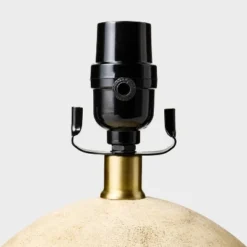 Round Faux Wood Lamp Base Brown - Threshold™ Designed With Studio McGee -Beauty House GUEST d4da6b5e c776 4d67 939e cfbfcda618c3