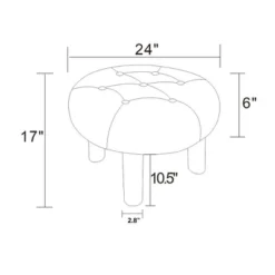 Kessler Round Tufted Faux Shearling Ottoman With Wood Legs Cream - Threshold™ Designed With Studio McGee 10 Kessler Round Tufted Faux Shearling Ottoman With Wood Legs Cream - Threshold™ Designed With Studio McGee -Beauty House GUEST d5175ee3 64a2 4381 b0d1 81881a4bdad9