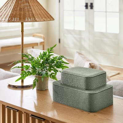 Small Artificial Ribbon Fern Leaf In Pot - Threshold™ Designed With Studio McGee 1 Small Artificial Ribbon Fern Leaf In Pot - Threshold™ Designed With Studio McGee