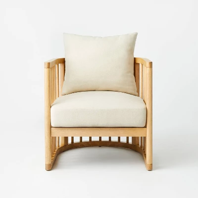 Richfield Barrel Spindle Back Accent Chair Cream/Natural - Threshold™ Designed With Studio McGee 2 Richfield Barrel Spindle Back Accent Chair Cream/Natural - Threshold™ Designed With Studio McGee - Image 2