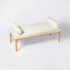 Randolph Bench With Bolster Pillows Linen - Threshold™ Designed With Studio McGee 10 Randolph Bench With Bolster Pillows Linen - Threshold™ Designed With Studio McGee -Beauty House GUEST df9c0bbe 939e 489c adae 0e3b5fe3d6f7