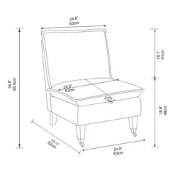 Talbert Pillow Top Slipper Chair With Casters - Threshold™ Designed With Studio McGee -Beauty House GUEST e0bab953 1f7d 4f4e 8ce3 e3efe8d56101