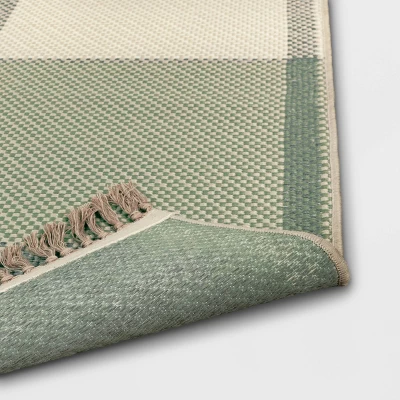 Oversized Plaid Outdoor Rug - Threshold™ Designed With Studio McGee 3 Oversized Plaid Outdoor Rug - Threshold™ Designed With Studio McGee - Image 3