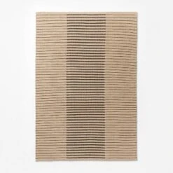 Reseda Hand Woven Striped Jute Cotton Area Rug Black - Threshold™ Designed With Studio McGee -Beauty House GUEST ea6b28cd 1b12 4072 b63a 36f0919cca86