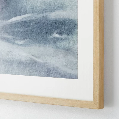 24" X 30" Ocean Abstract Framed Wall Poster Prints Blue - Threshold™ Designed With Studio McGee 2 24" X 30" Ocean Abstract Framed Wall Poster Prints Blue - Threshold™ Designed With Studio McGee - Image 2