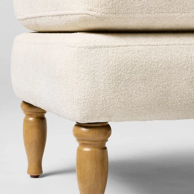 Kauri Upholstered Ottoman Natural - Threshold™ Designed With Studio McGee 3 Kauri Upholstered Ottoman Natural - Threshold™ Designed With Studio McGee - Image 3