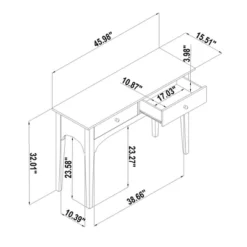 Palma 46" Arched Console Table Dark Brown - Threshold™ Designed With Studio McGee -Beauty House GUEST f1d2f812 22ba 46da 87a3 3ecf6b0a2f9a