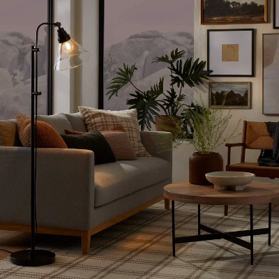 Glass Shepherd Floor Lamp Black - Threshold™ Designed With Studio McGee 2 Glass Shepherd Floor Lamp Black - Threshold™ Designed With Studio McGee - Image 2